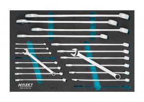 Set kombiniranih ključeva u spužvastom umetku 19-dj. 163-210/19