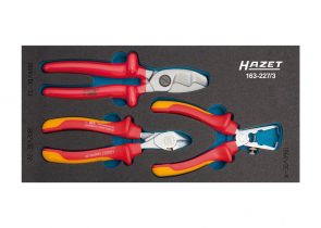 Set kliješta u spužvastom umetku 3-dj. 163-227/3