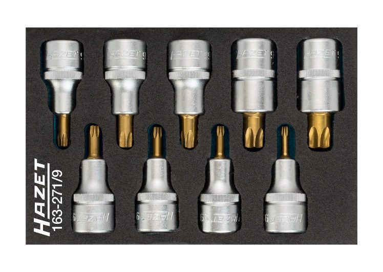 Set nasadnih ključeva u spužvastom umetku 9-dj. 163-271/9