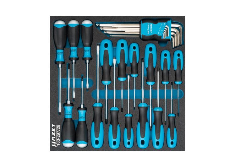 Set odvijača i imbusa u spužvastom umetku 26-dj. 163-297/26