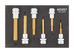 Set nasadnih ključeva u spužvastom umetku 6-dj. 163-302/6