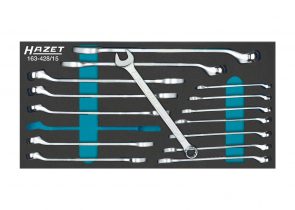 Set kombiniranih ključeva u spužvastom umetku 15-dj. 163-428/15