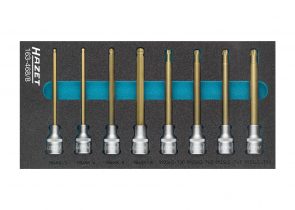 Set nasadnih ključeva dugi u spužvastom umetku 8-dj. 163-468/8