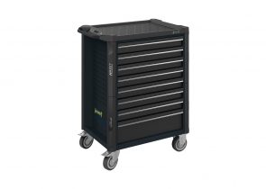 Radionička kolica prazna crna siva 179n-8-ral7021