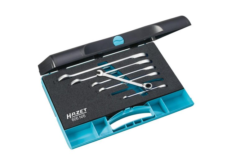 Set vilasto okastih ključeva s račnom 8-19 mm 6 dijelni