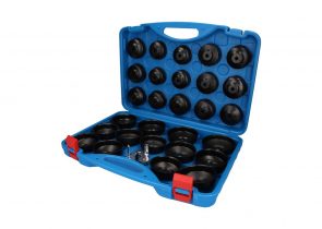 BRILLIANT TOOLS set ključ za filter ulja, 1/2 i 3/8, 30 dijelni, do 108mm za osobna vozila, BT711050