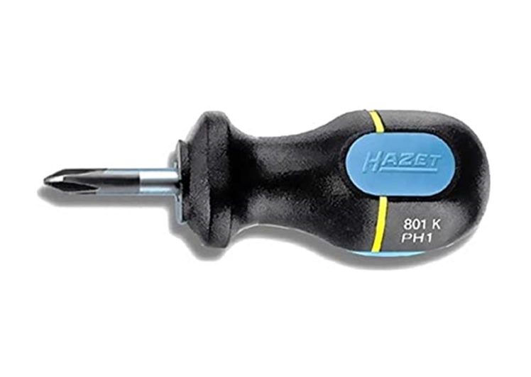 HAZET odvijač kratki križni, dužine 89mm, 801K-PH1