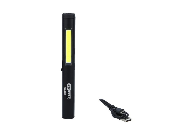 KS TOOLS kontrolna svjetiljka 350 lumena s uv spot led i laserski pokazivač led cob stripe – 150.4400