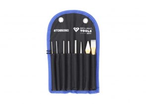 BRILLIANT TOOLS izbijači komplet (set točkala) 8 dj. 3-15 mm u platnenom etuiu, BT085060