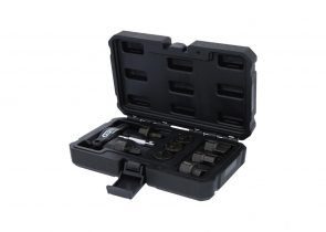 KS TOOLS set specijalnih profila za servisiranje ulja, za plastične vijke za ispuštanje ulja 3/8″ 9-dijelni – 150.1040