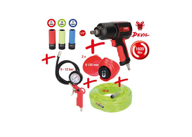 KS TOOLS pneumatski pištolj 1/2″ 1600 nm, set 8-dijelni – 515.2100