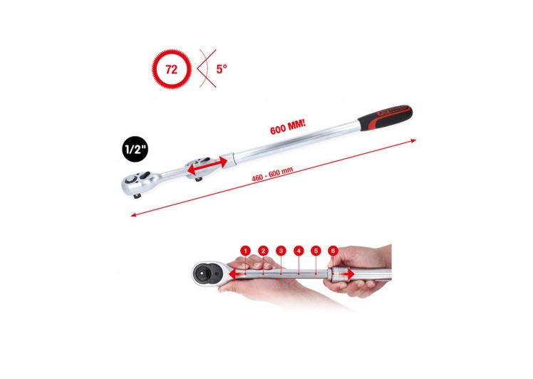 Teleskopski moment ključ 1/2″