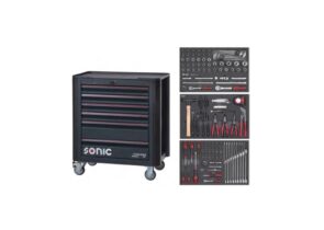 SONIC radionička kolica sa alatom next s7, 6 ladica, 3 popune, 140 dijelna – 714075