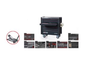 SONIC RADIONIČKA KOLICA S ALATOM NEXT S12, 8 LADICA, 7 POPUNA, 575 DIJELNA –  757578