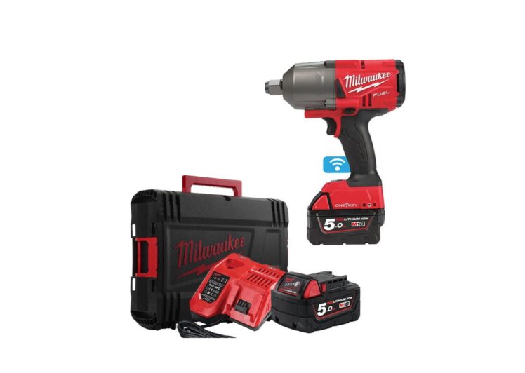 MILWAUKEE udarni aku odvijač 3/4″ 2034 nm odvrtanje hd box kofer brzi punjač + 5 ah baterija – 4933459730