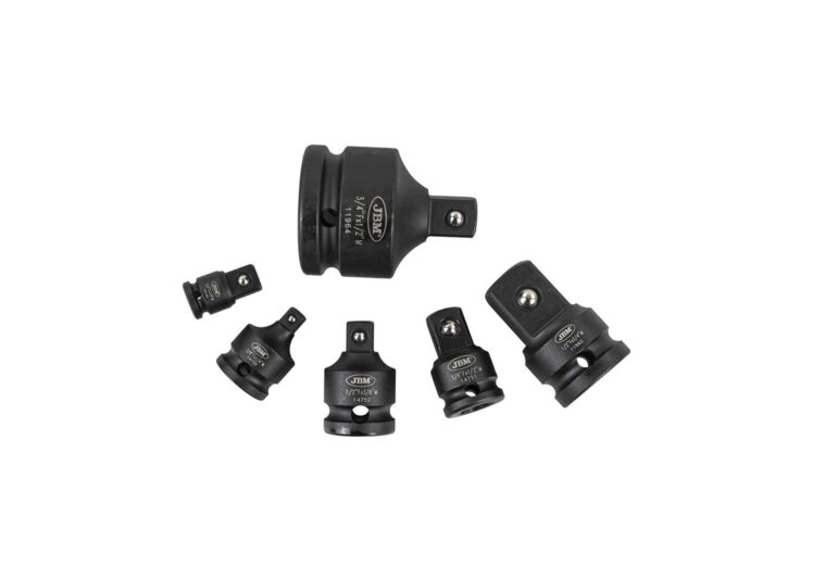 JBM set adaptera za udarni ključ 1/4″, 3/8″, 1/2″ 3/4″ 6dj. – 53743