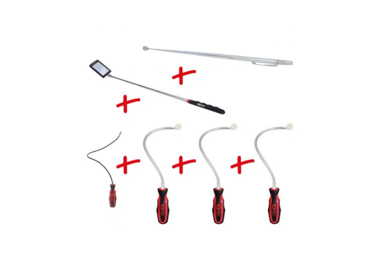 KS TOOLS set magneta i kontrolnih ogledala, 6-dijelni – 550.1090