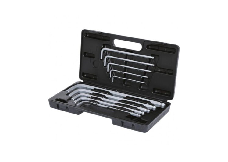 KS SET KUTNIH STEZNIH KLJUČEVA S UNUTARNJIM ŠESTEROKUTOM I KUGLASTOM GLAVOM,XL, 10-DIJELNI – 151.2150